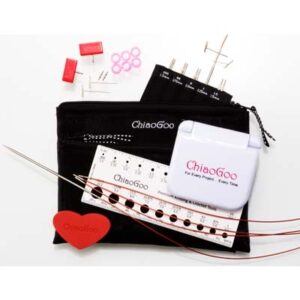 chiaogoo interchangeable mini set – twist red lace 4″ / 10cm