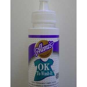 aleene's ok to wash it (colle pour le macrame)